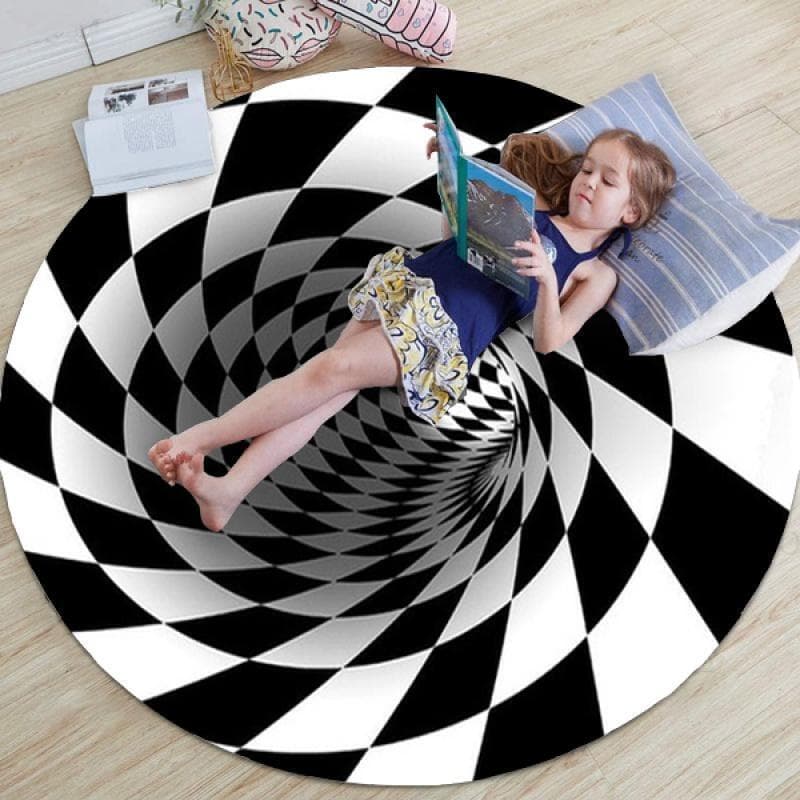 Tapis Illusion D'optique 3D